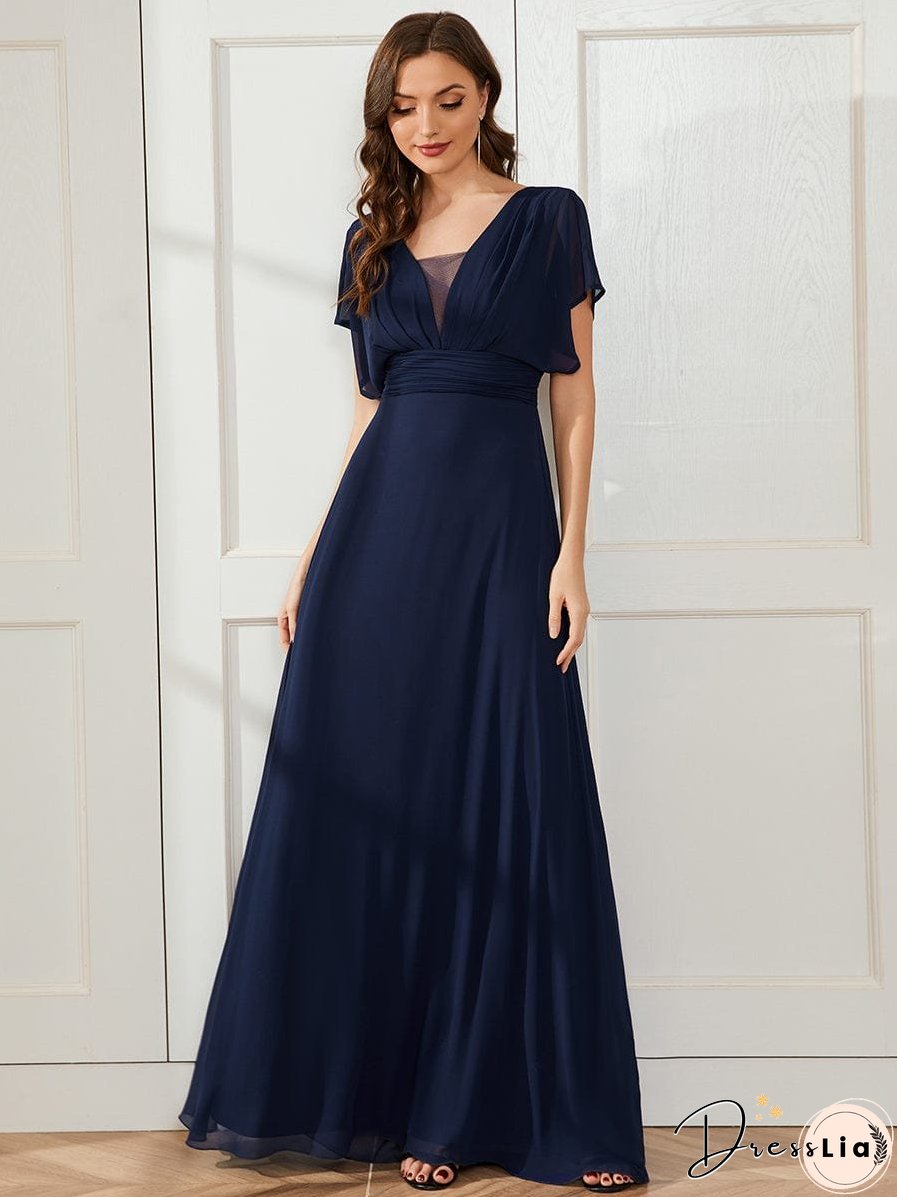 Flowy V-Neck Maxi Dress for Women
