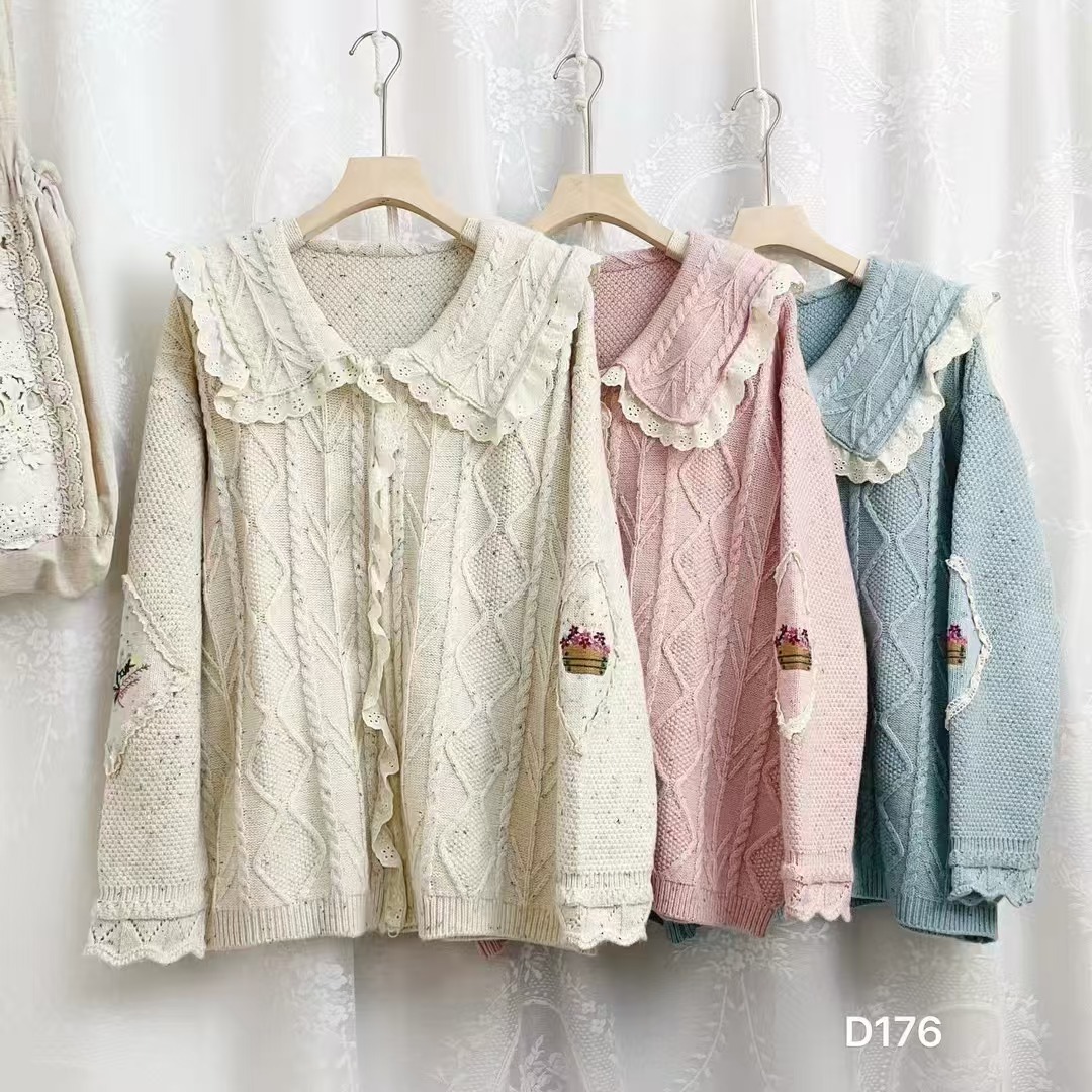 Chicfifth Sweater Women Winter Long Sleeve High Quality Autumn Vintage Top Knitted Cardigan