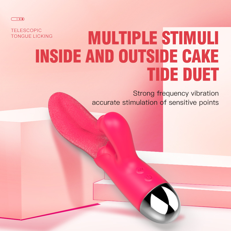 Double Tongue Licking Vibrator