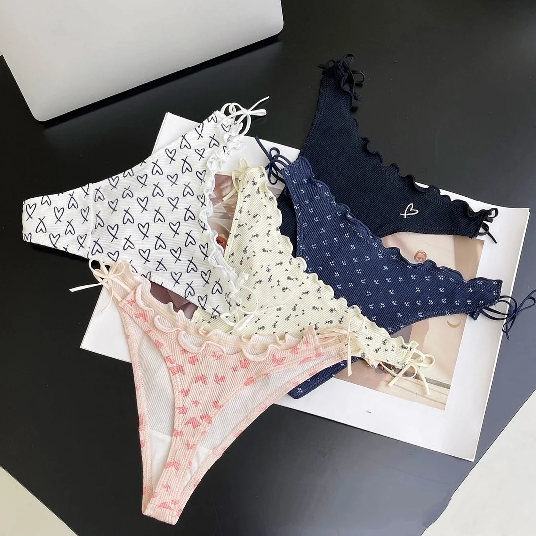 Athvotar Athvotar T-Shirted With Lotus Leaf-Side Cotton Trousers T-Shirts With Bows Breathable T-T-Shirts Sweet Tongs