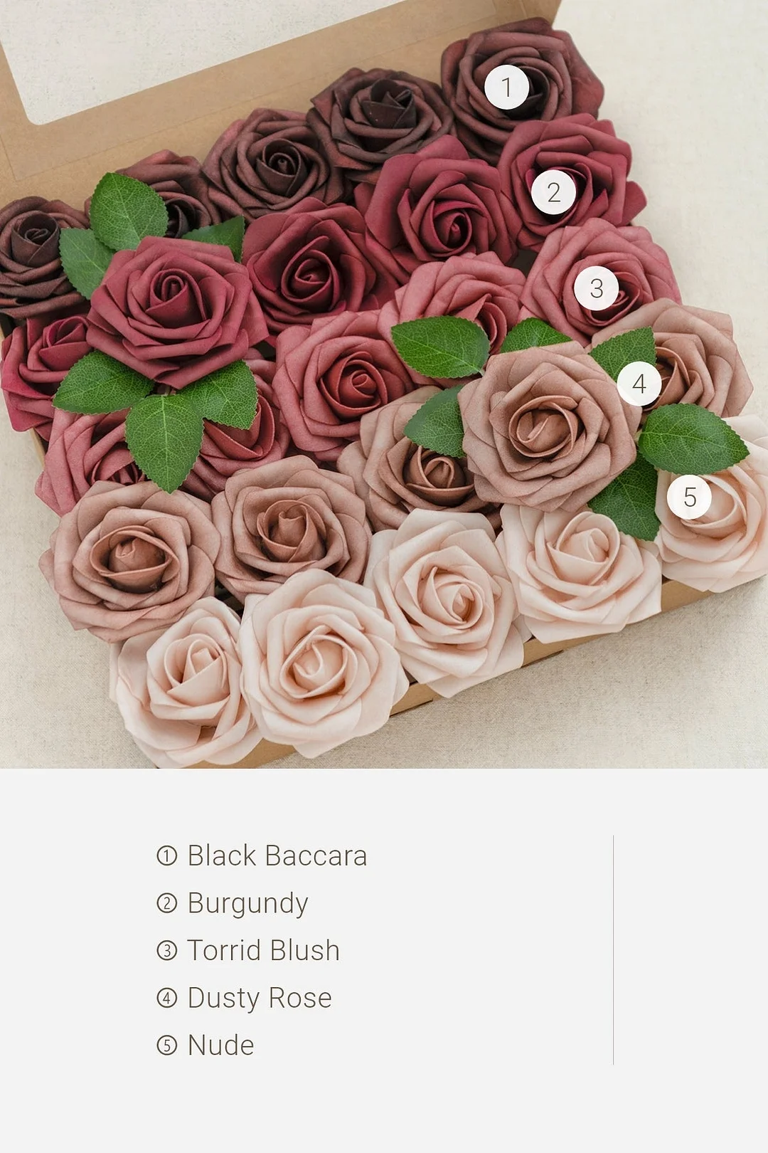 3" Foam Rose with Stem - 56 Colors