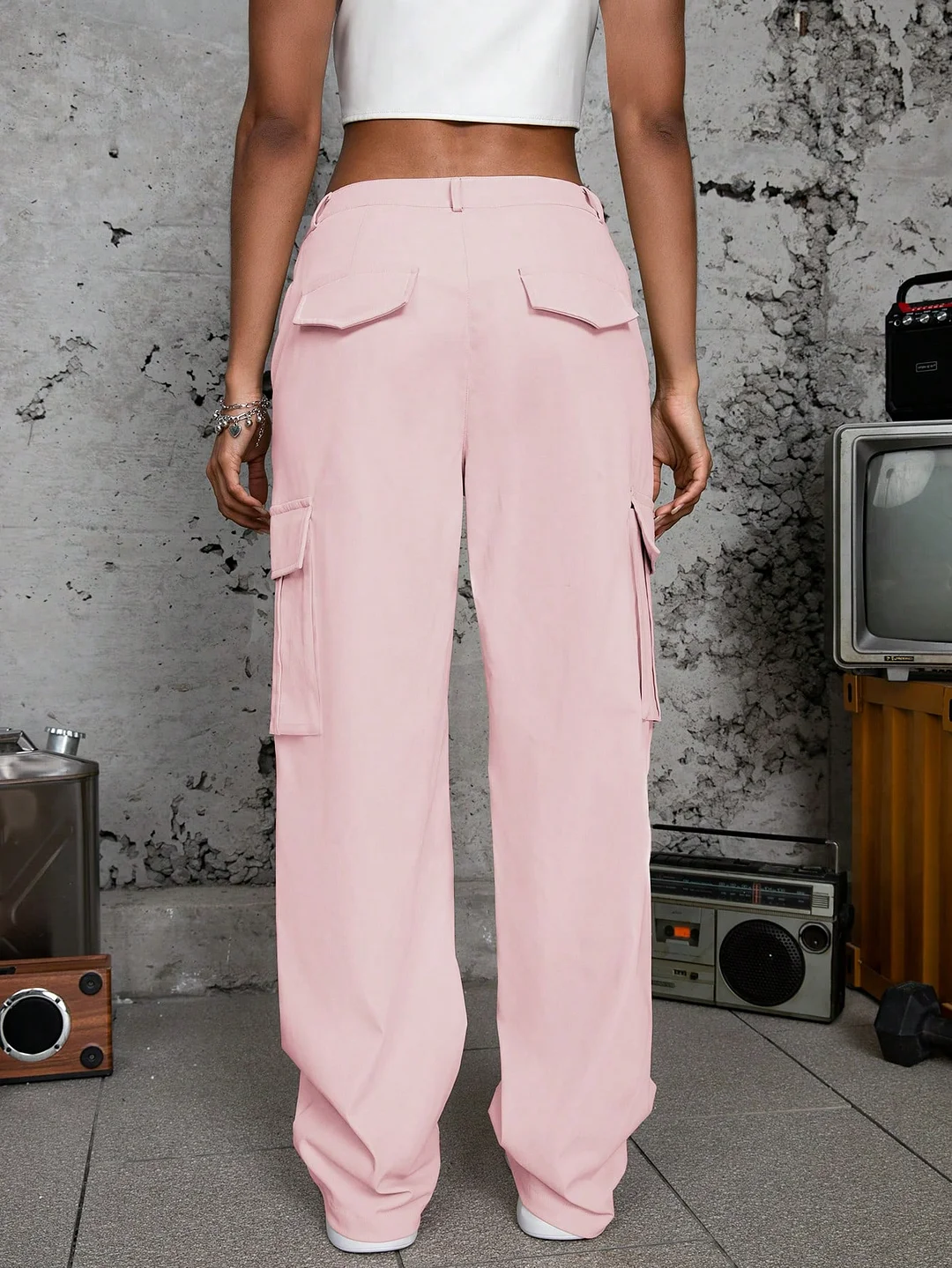 Flap Pocket Side Cargo Pants