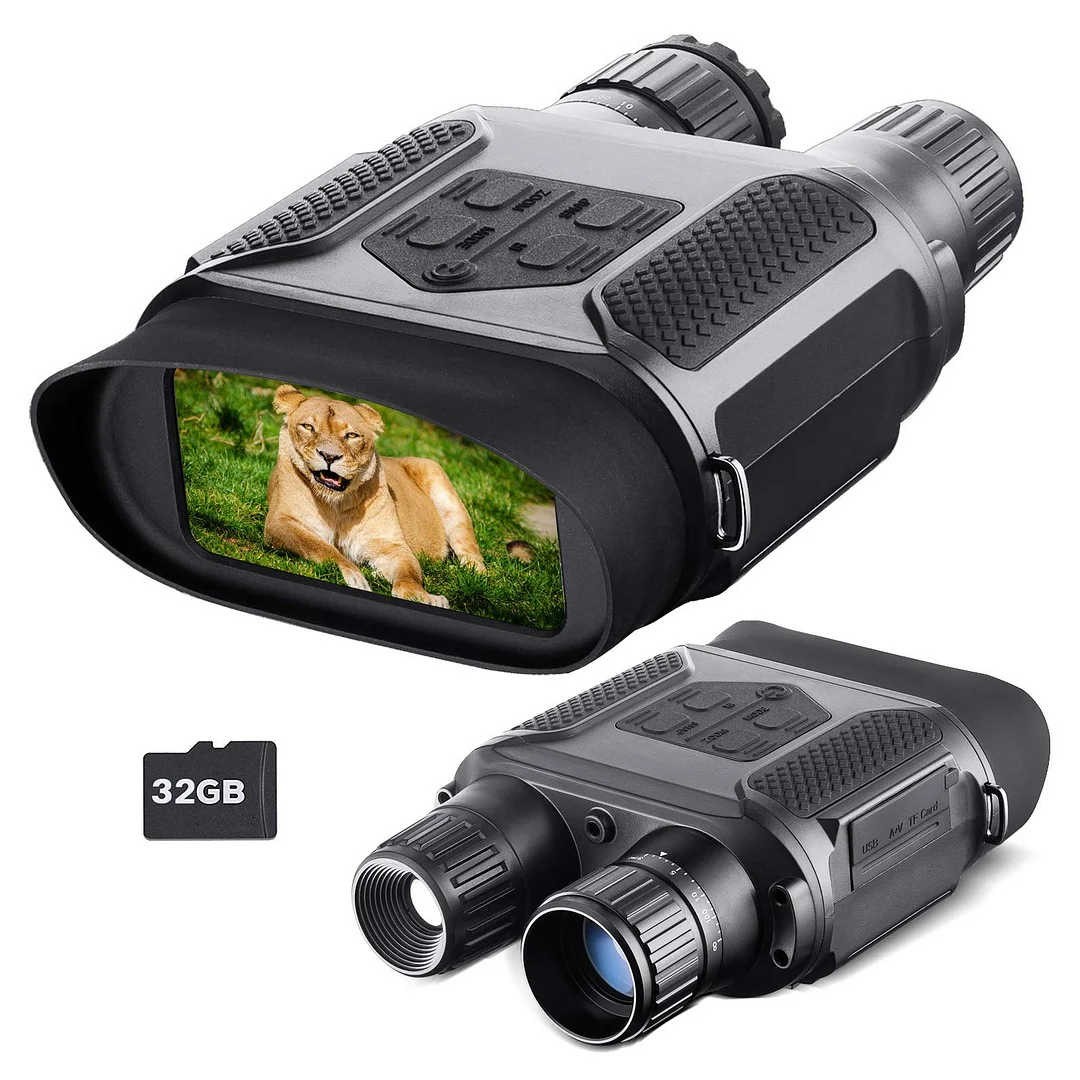 BEBANG Night Vision Binoculars, Infrared Digital Night Vision Goggles with HD Video and Photo Modes, 32GB Memory Card, Viewing from 984ft/300m