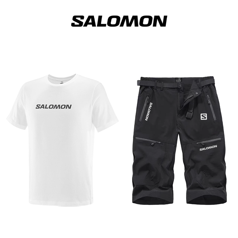 👕 Salomon® High Performance T-shirt + Quick-Drying Outdoor Shorts