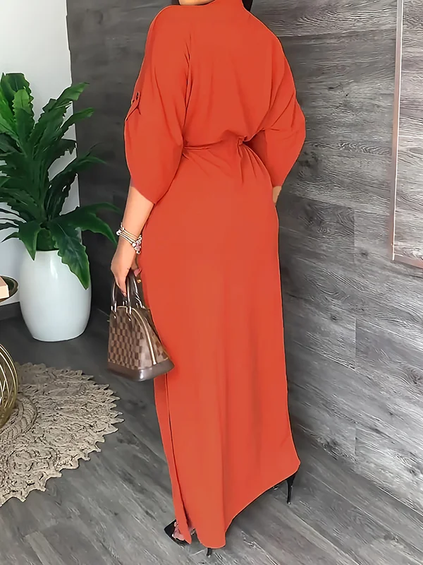Long Sleeve Chiffon Split Side V Neck Wedding Party Dress for Women Elopement Bridal Gown Customized vestidos