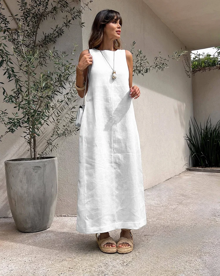 Minimalism Casual Long Dress  August Lemonade
