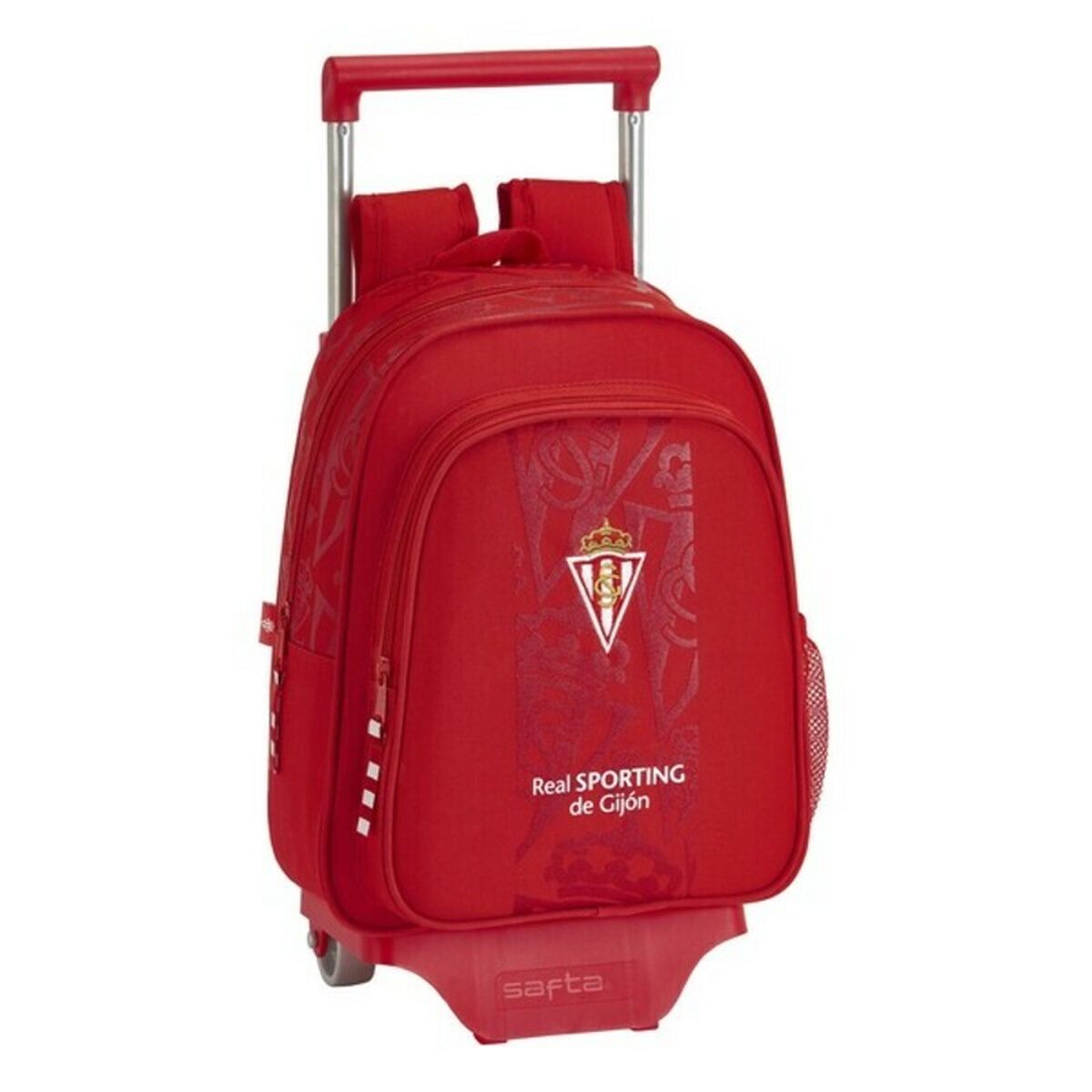 School Rucksack with Wheels 705 Real Sporting de Gij&oacute;n Red
