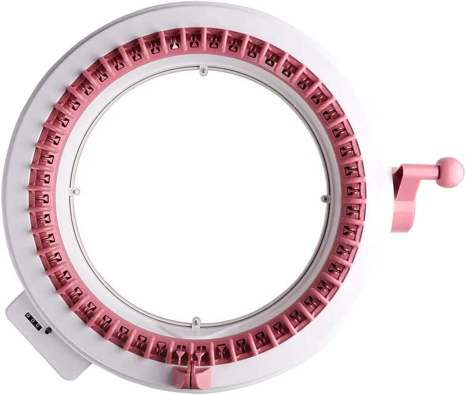 Sentro Knitting Machines, 48 Needles Crochet Machines with Row Counter, Smart Knitting Round Loom for Adults/Kids, Knitting Board Rotating Double Knit Loom Machine Kits