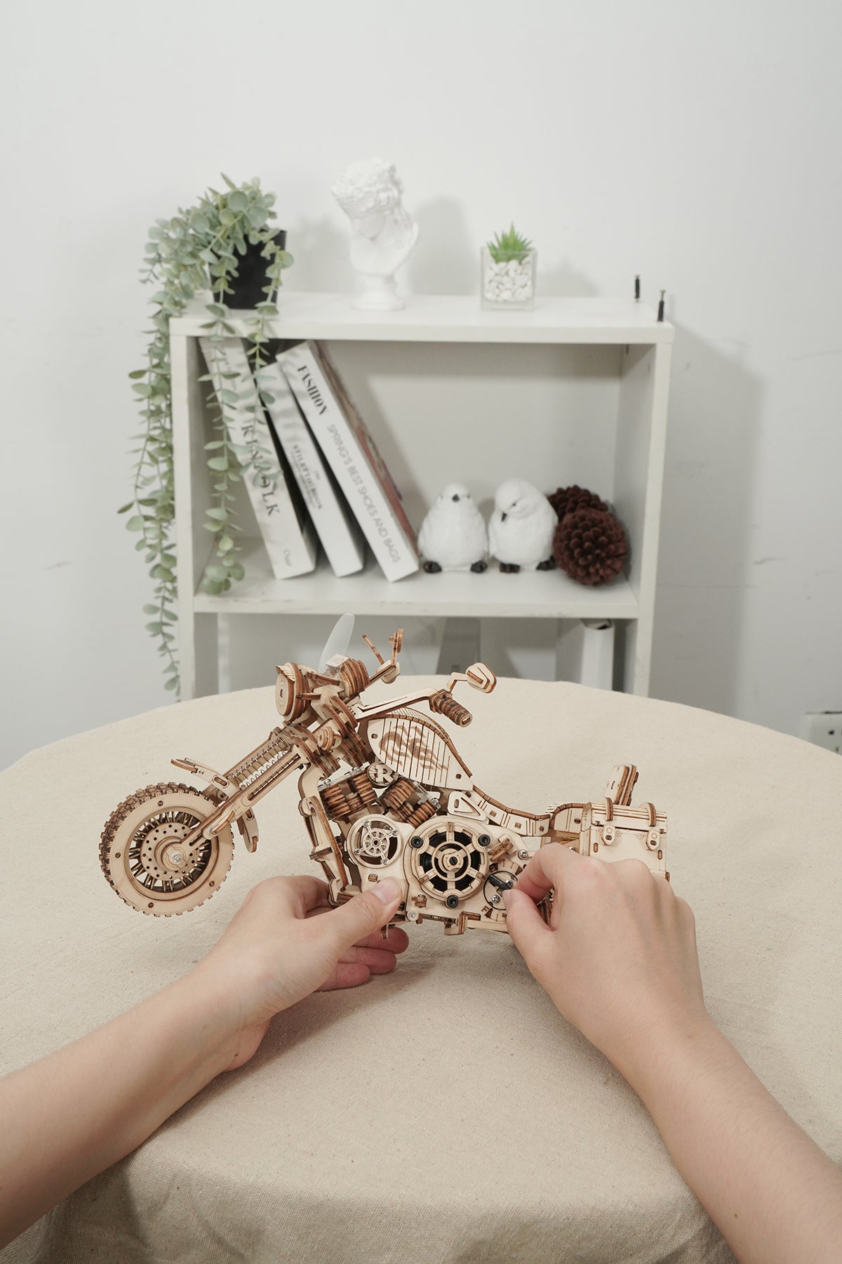ROKR Cruiser motorcycle LK504 3D Wooden Puzzle