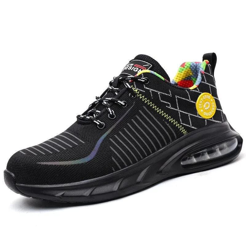 Safety Footwear Man Work Shoes Men's Cushioning Safety Shoes Indestructible Lightweight Men Boots Steel Toe Shoes Dropshipping