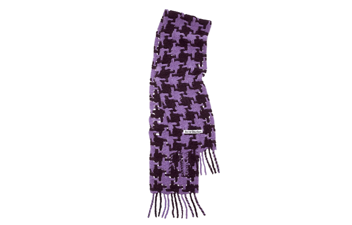 Acne Studios Knit Scarves Women's Lilac/Burgundy
