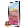 Diamond Painting -DIY Full Round Drill Mountains Wildflowers(40*70CM)