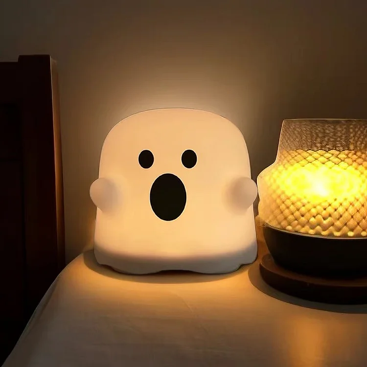 Cute Ghost Silicone LED Night Lamp-Baby Gifts For Girls