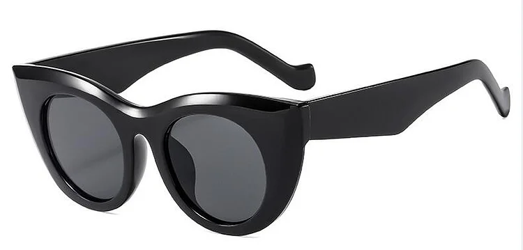 Cat Eye Sunglasses Women 2024 Luxury Brand Vintage Round Sun Glasses Female Shades UV400 Trend Green Leopard Leg Glasses