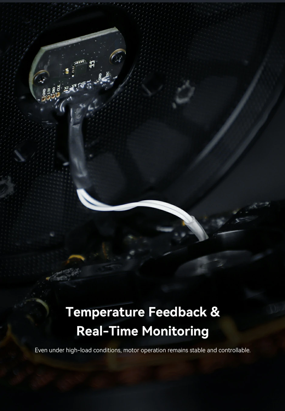 T-MOTOR VL1155 VTOL motor with temperature feedback and real-time monitoring