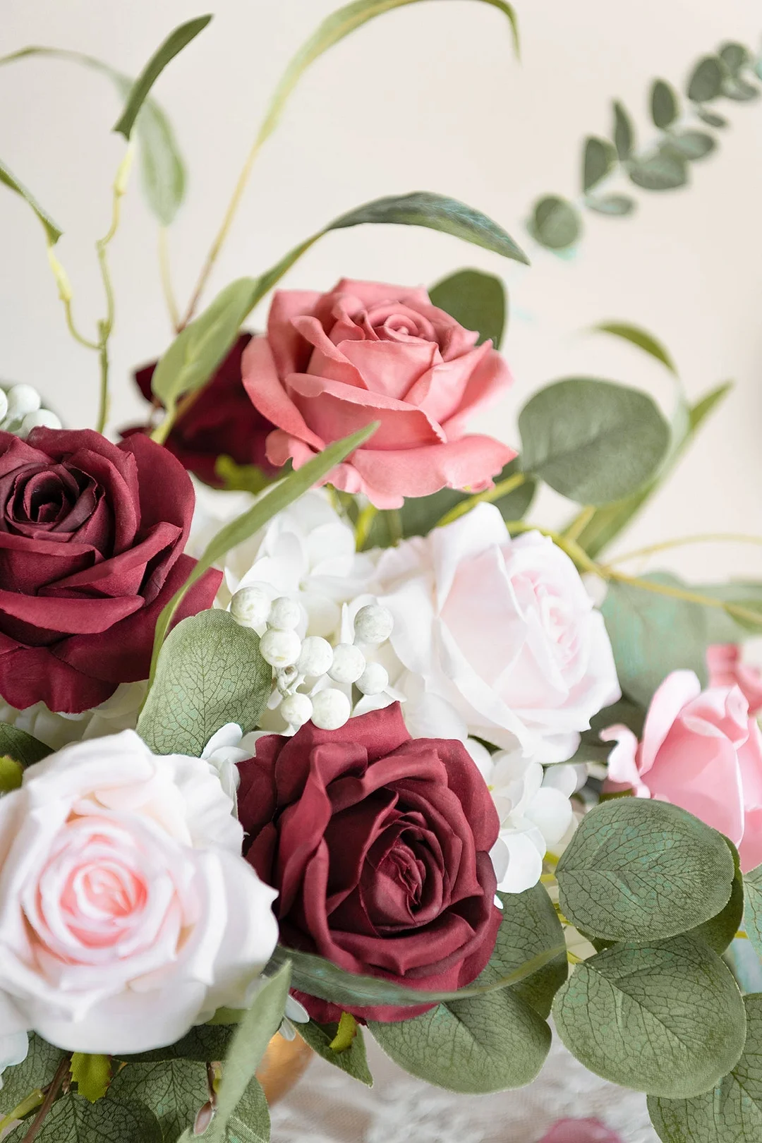 3.5" Silk Vendela Rose with Stem - 8 Styles