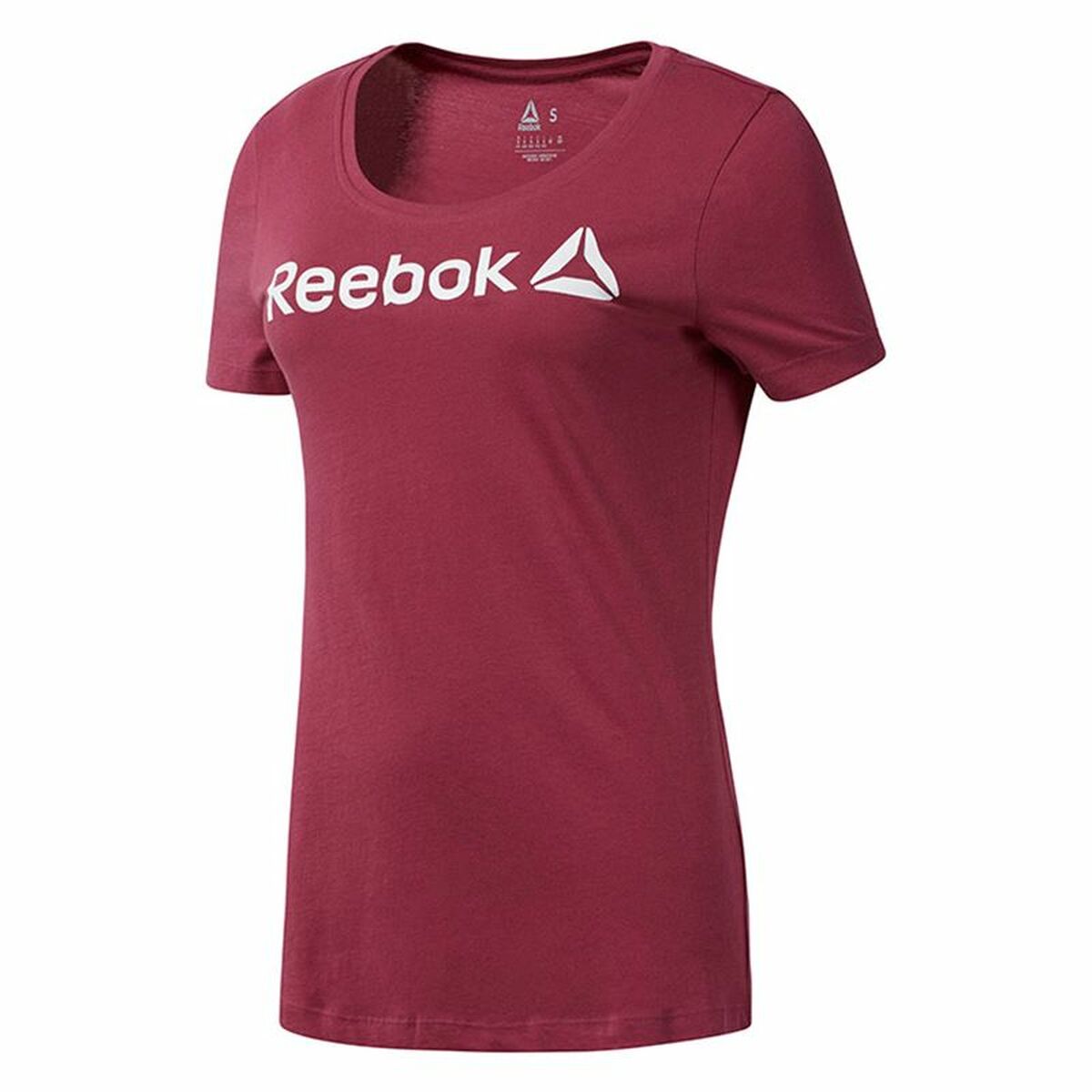 Women&rsquo;s Short Sleeve T-Shirt Reebok Linear Hot Pink