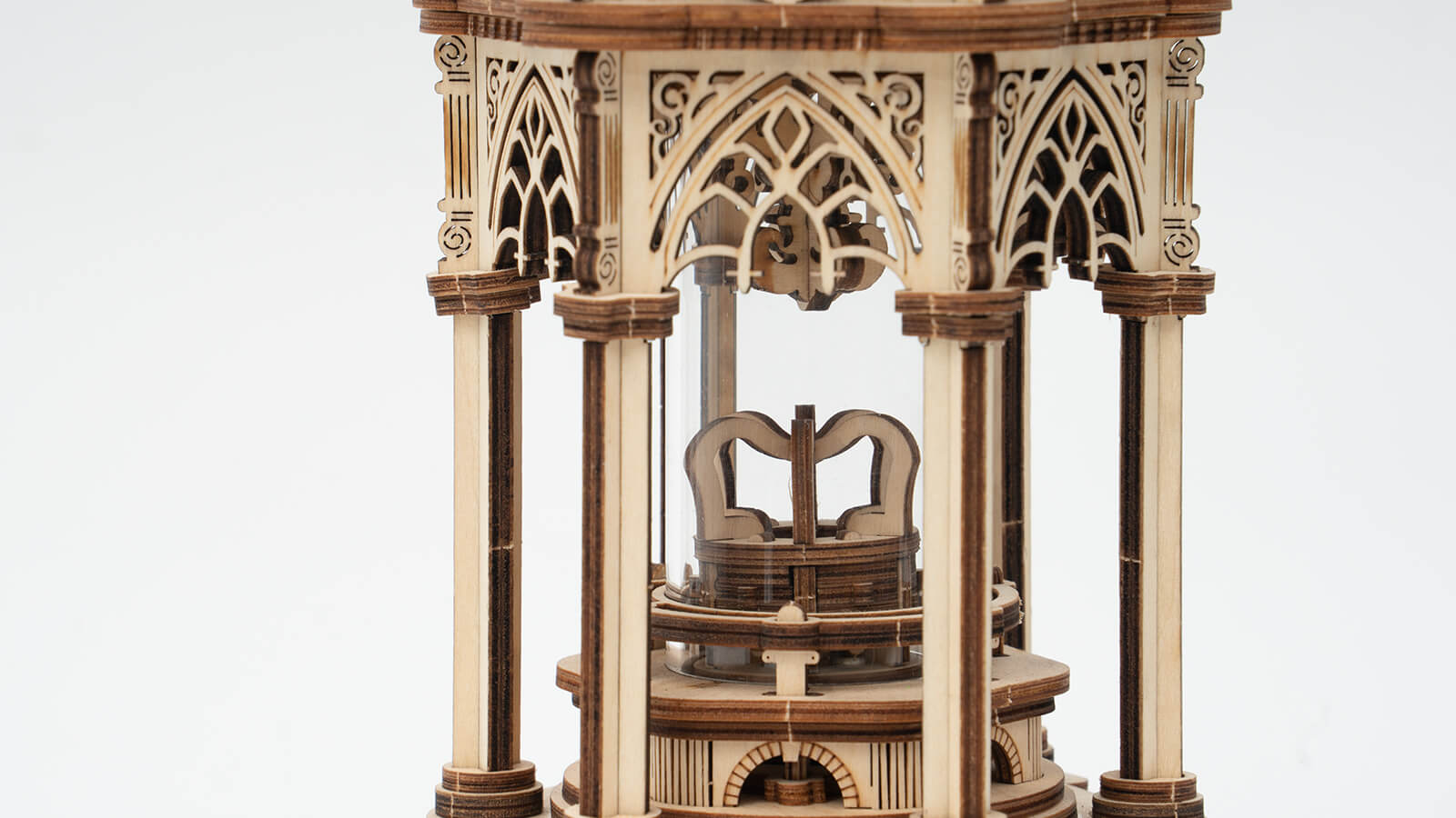 Victorian Wooden Lantern Mechanical Music Box AMK61 9