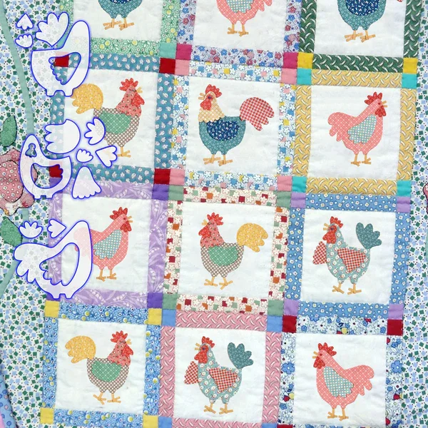 Patchwork Weekends Weekend Chicken Patchwork Quilting Template Set - With Instructions