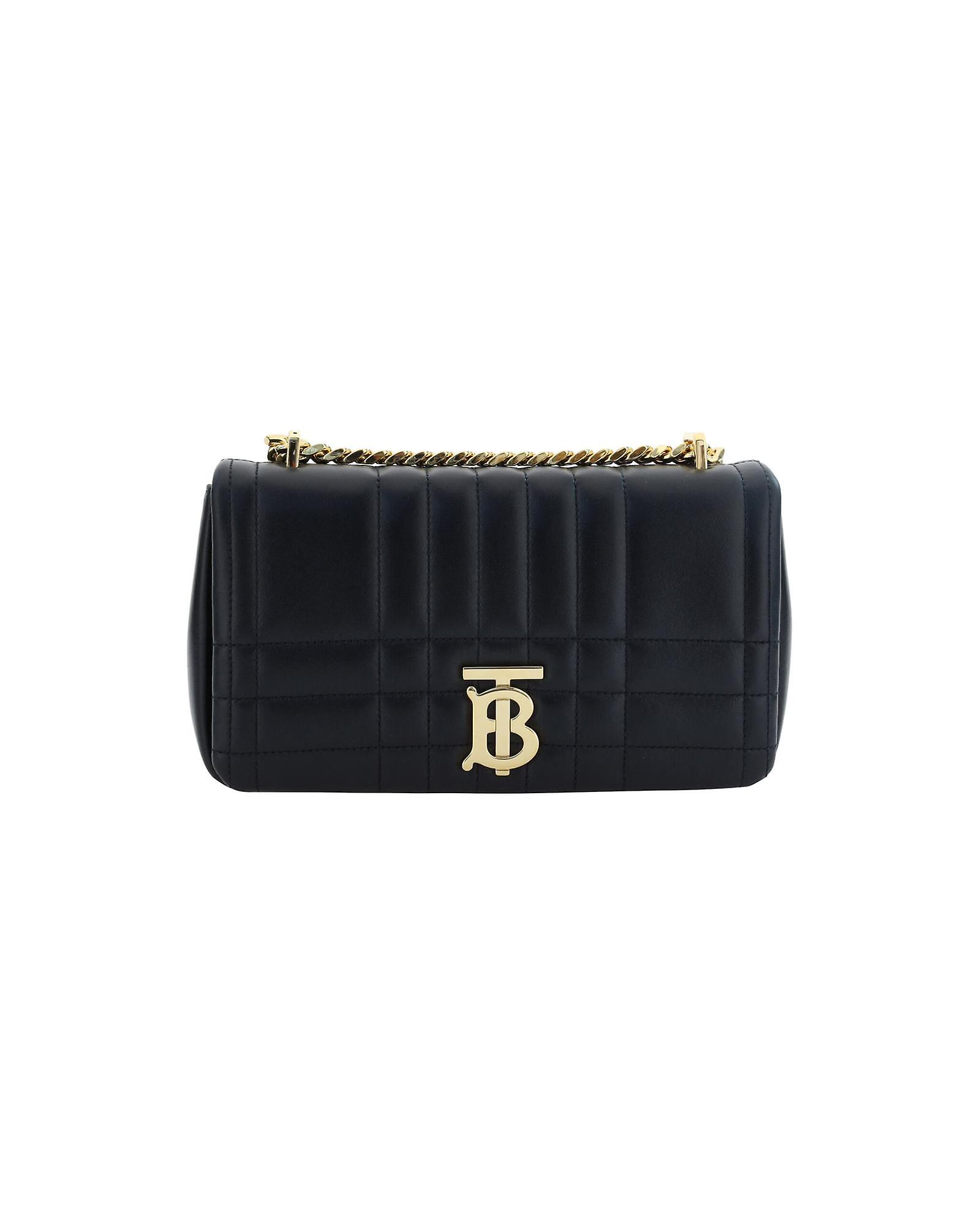 Burberry Quilted Leather Shoulder Bag with Chain Strap