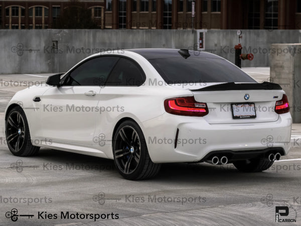 white m2 carbon fiber psm trunk lip 01