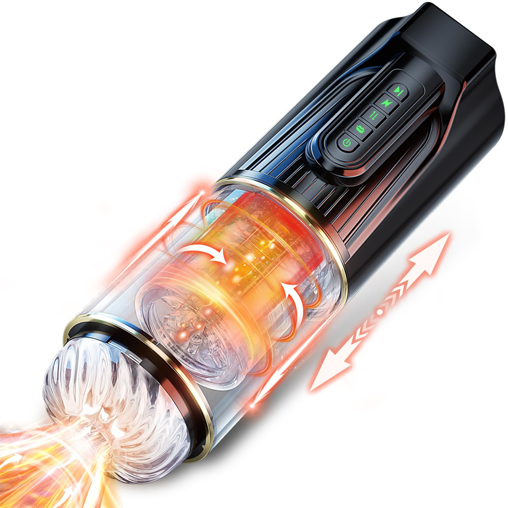 Automatic Male Masturbator 4 Sucking 10 Thrusting And Rotation Electric Pocket Pussy Stroker