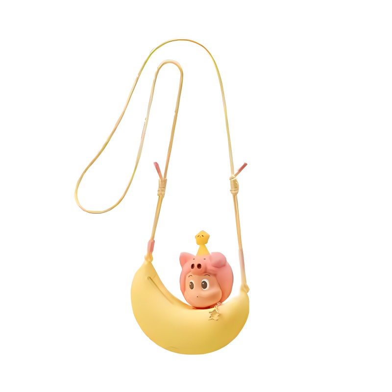POP MART Bubble Sprout Pajama Party Series Star Man Silicone Crossbody Bag Trend Based Products