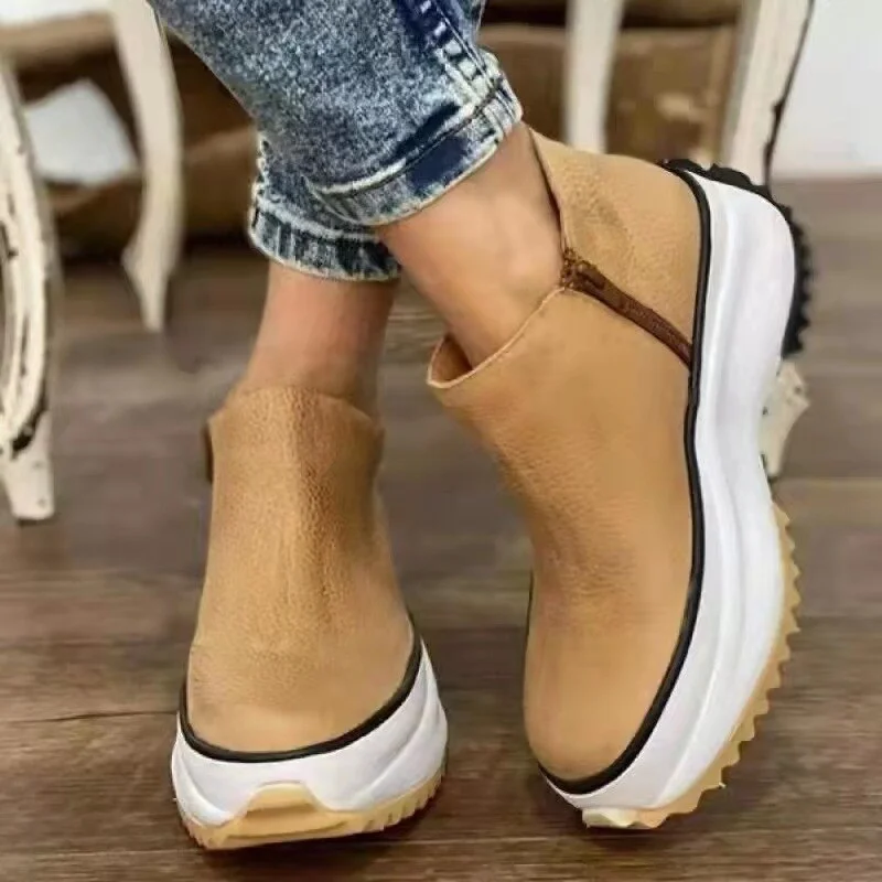 Breakj Boots for Women Platform Shoes Wedges Designer Brand Luxury Women Shoes 2021 Booties Woman Fall Shoes Zapatos De Mujer