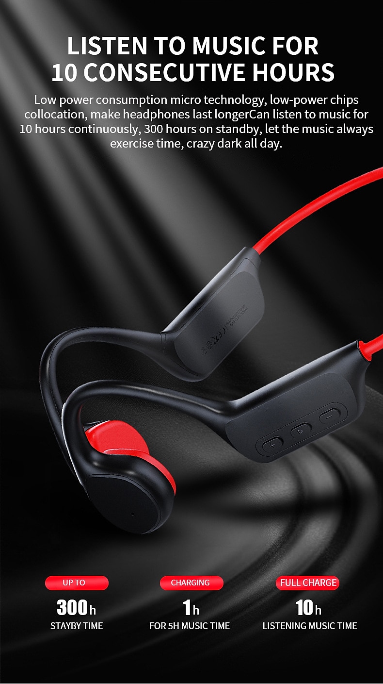Bone Conduction Bluetooth Earphones - IPX8 Waterproof MP3 Player, 32GB Memory, HiFi Ear-Hook Headphones with Mic for Swimming 2025 - GBP £35 –P7