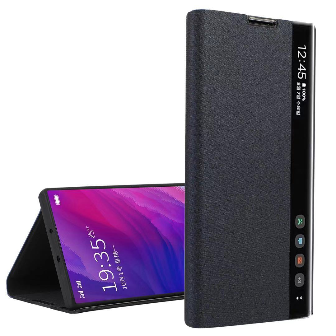 Deluxe Smart Window Leather Flip Full Protection Samsung Phone Case