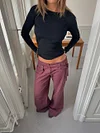 Sussa pants with details - Burgundy