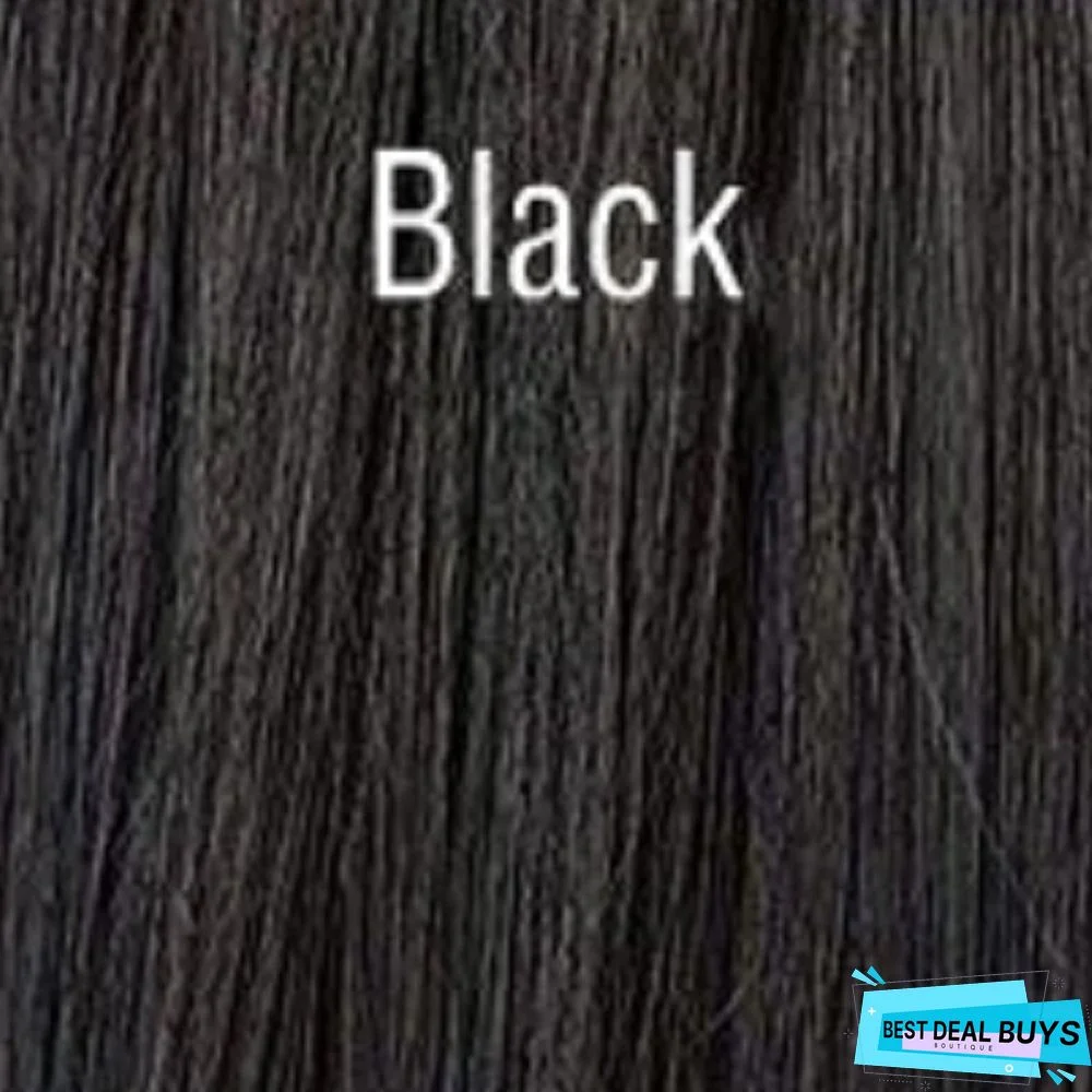 Women's Long Hair Is Wine Medium Length and Straight Hair