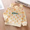 Kid Baby Girls Hooded Long Sleeve Shirts