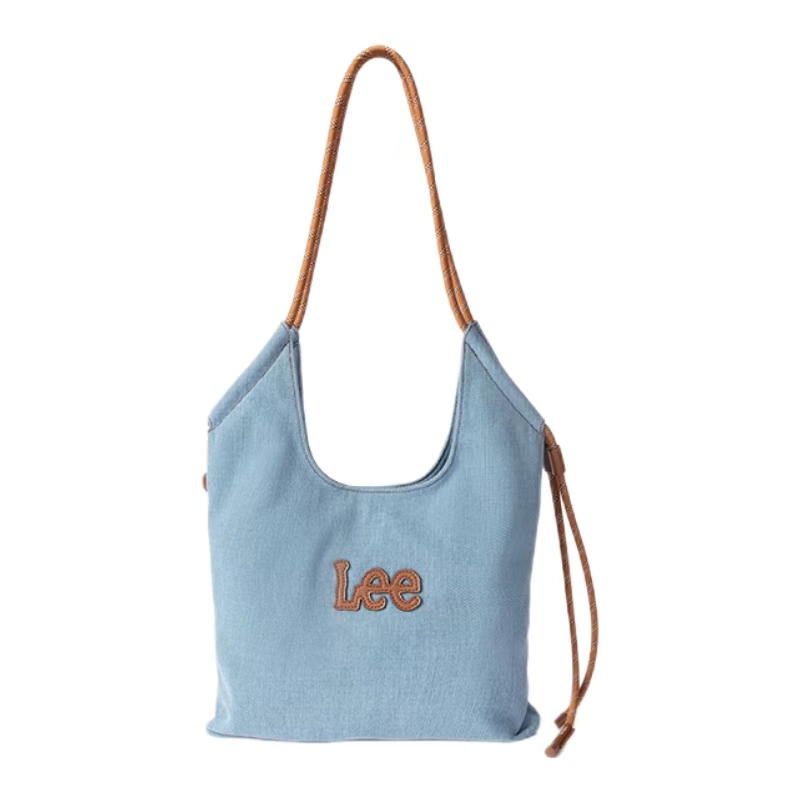 Lee Fabric Crossbody Bag Shoulder Bag Women's Denim Blue/Ecru