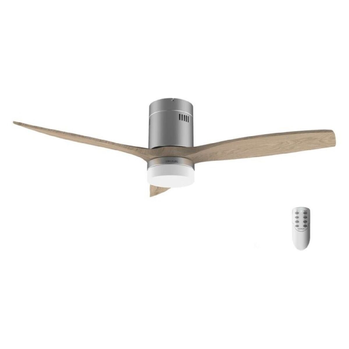 Ceiling Fan with Light Cecotec EnergySilence Aero 5600 Classic Steel 40 W Silver