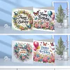 4Pcs Diamond Painting Birthday Greeting Cards Christmas Cards