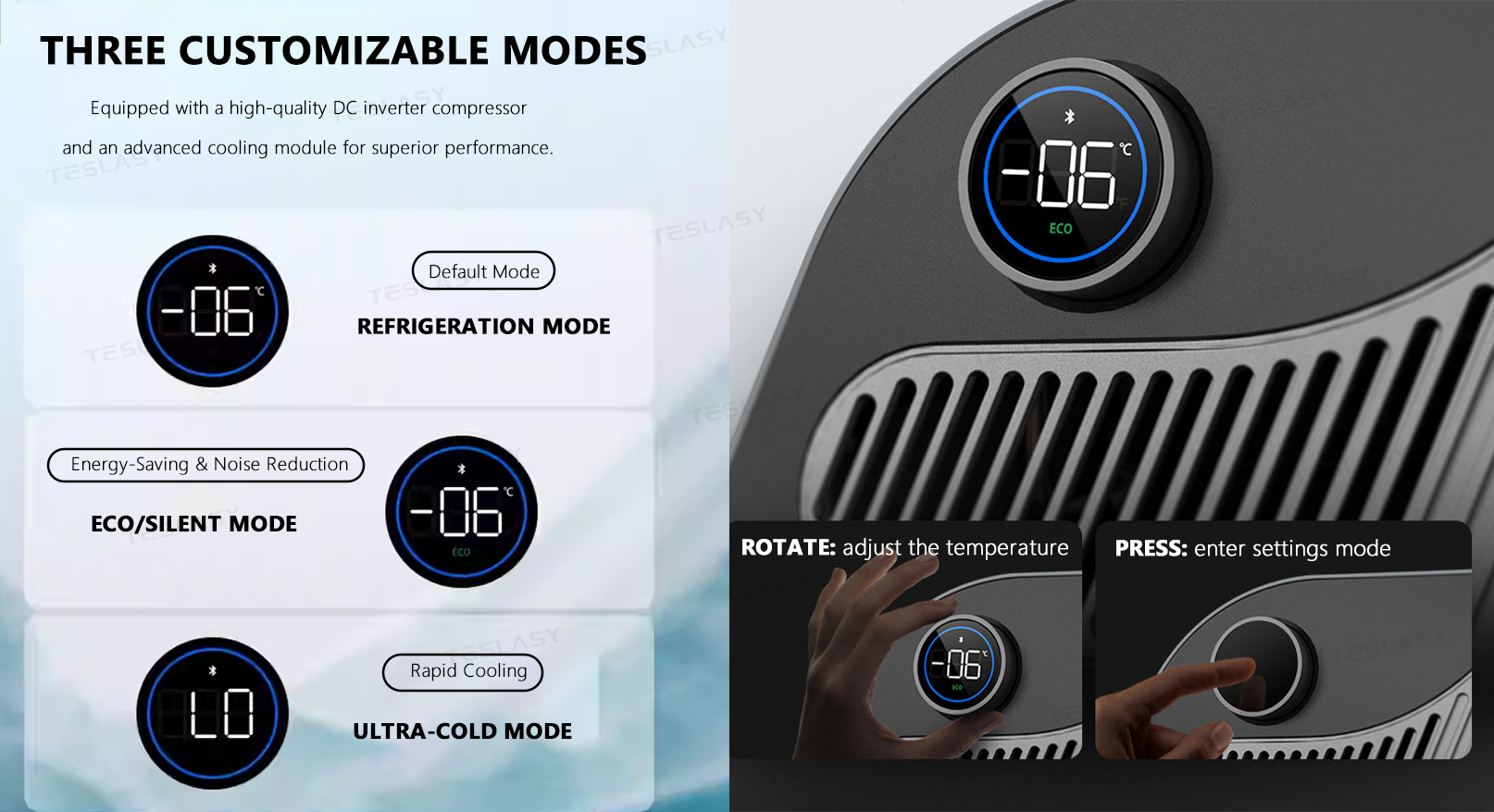 Teslasy 2025+ Model Y Juniper Trunk Fridge 16L Built-in Refrigerator (For Model Y 5 seats) | Teslasy
