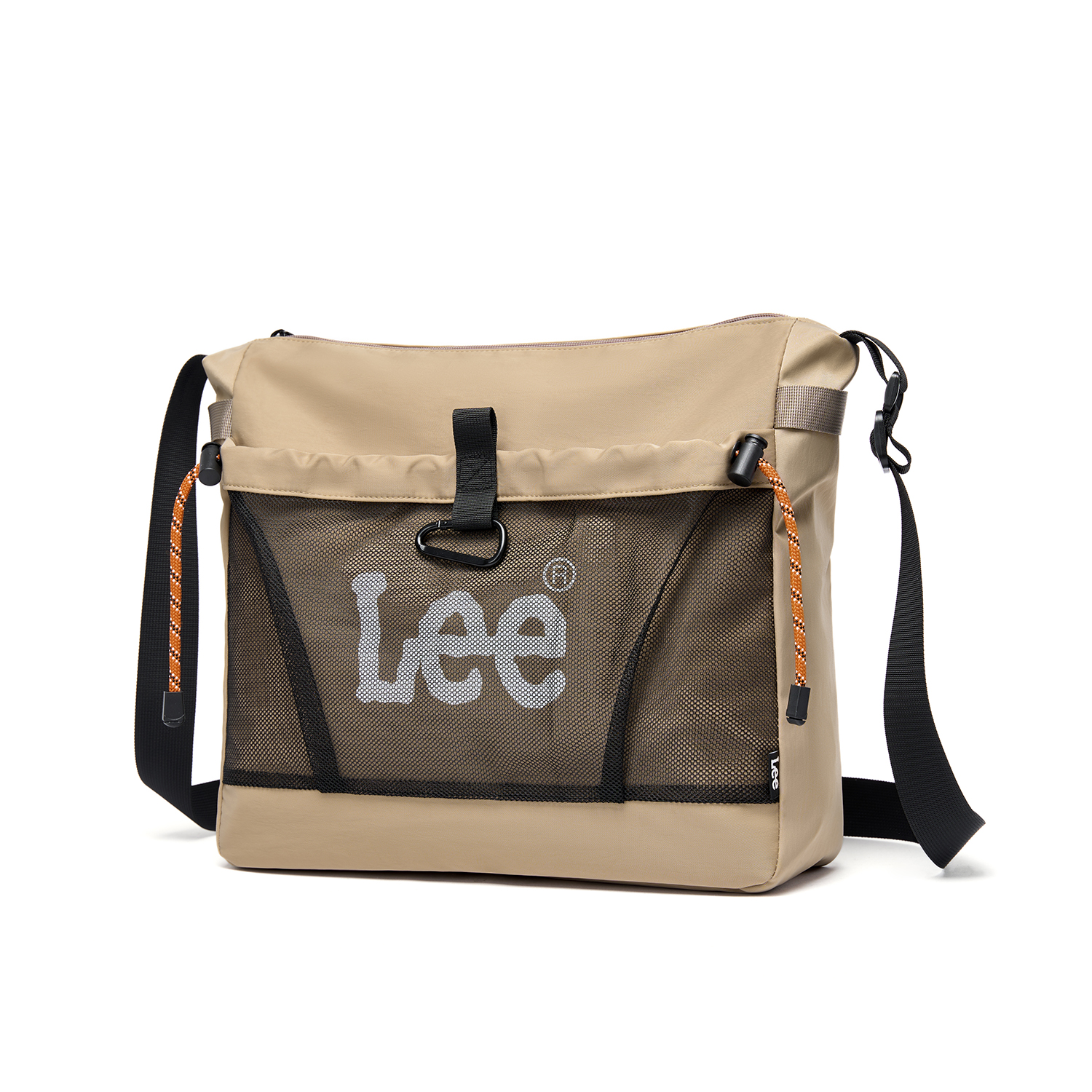 Lee Fabric Shoulder Bag Crossbody Bag Unisex Khaki