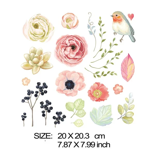 Cute Animals Heat Sticker On T-shirt DIY A-levels Iron On Transfer For Clothing Beautiful Design On Kid Clothes Patch Decoration