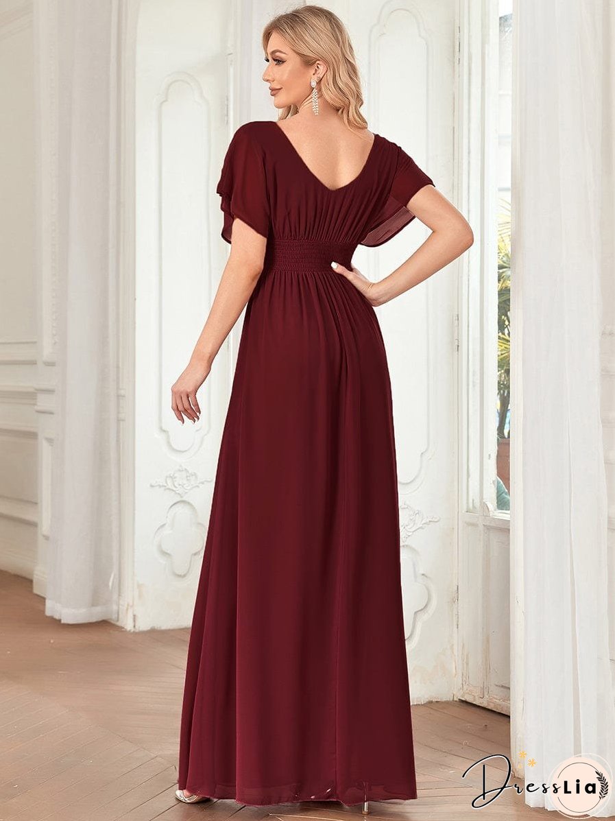 Flowy V-Neck Maxi Dress for Women
