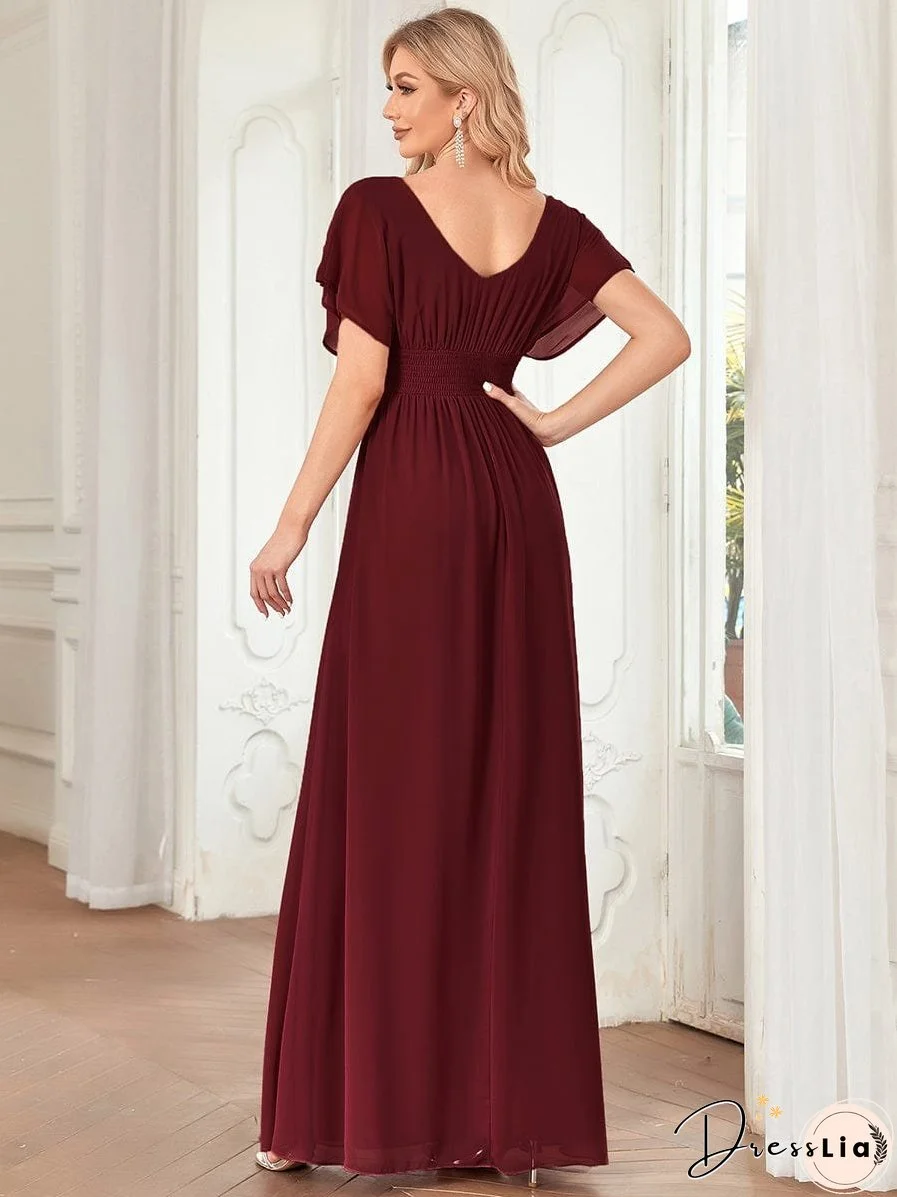Flowy V-Neck Maxi Dress for Women