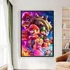 (Big Size)Anime Super Mario - 11CT Stamped Cross Stitch - 40*60cm