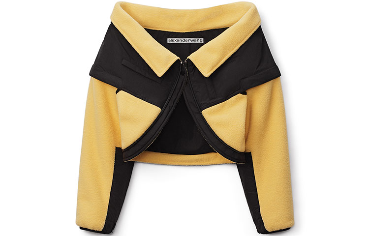 Alexander Wang Cropped Coats Women's Yellow