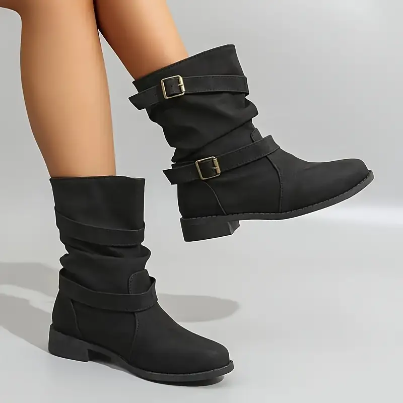 womens ankle boots low heel comfortable casual winter shoes versatile fashionable womens warm short boots suitable for all 23   details 2