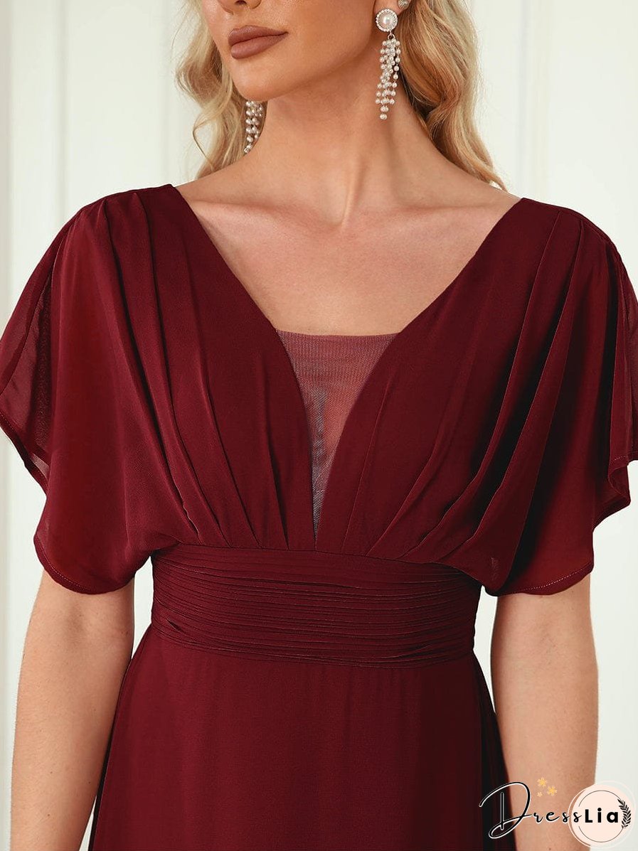 Flowy V-Neck Maxi Dress for Women