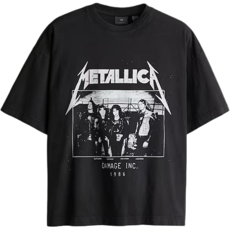 H&M T-Shirts Men Black