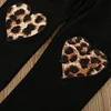 Baby Kid Girl Suit Valentine's Day Letter-printed Leopard Love 2 Pcs Sets