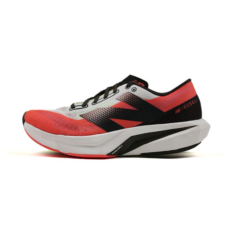 New Balance Anti-Slip Wear-Resistant Low-Top Casual Running Shoes Women's Red Black White