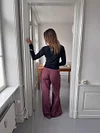 Sussa pants with details - Burgundy