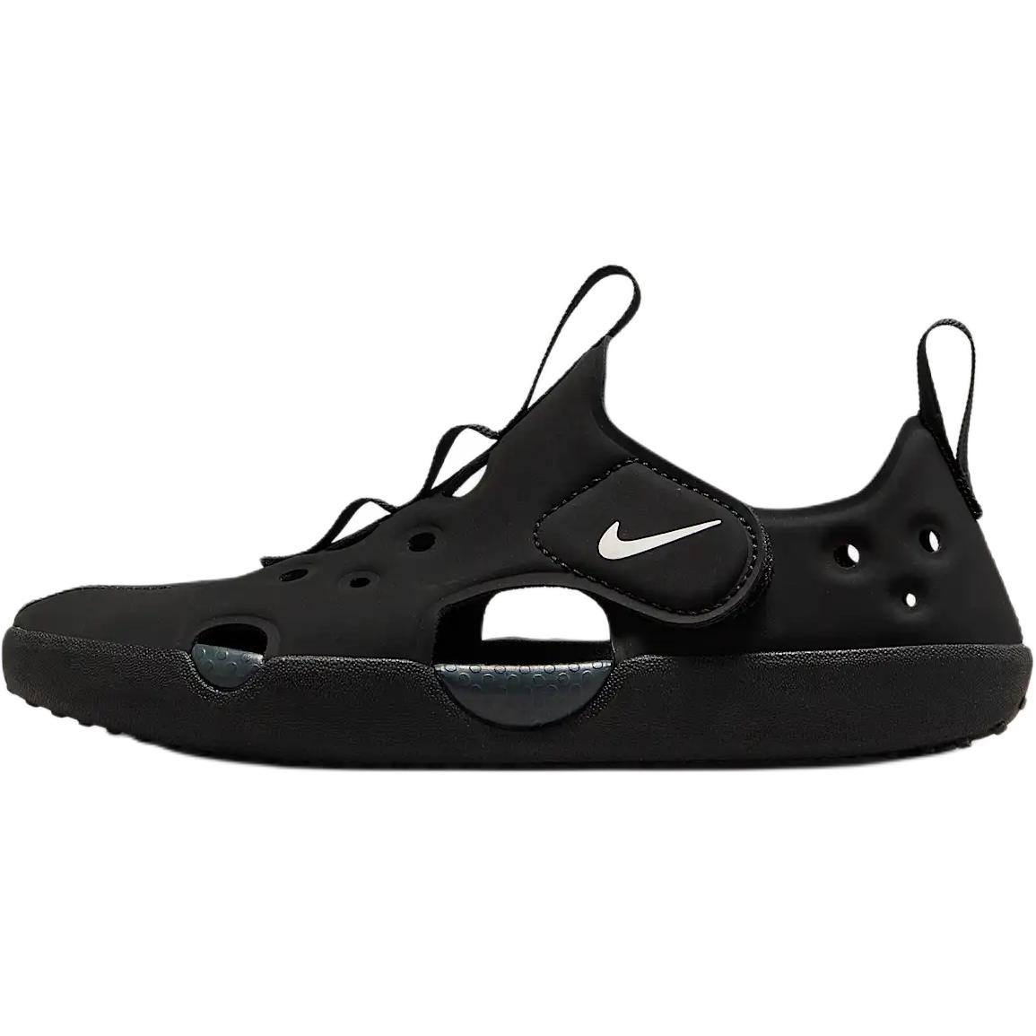 Nike Slip Resistant Rebound Low Top Children's Sandals Black Children Aged 3 7 Years Old